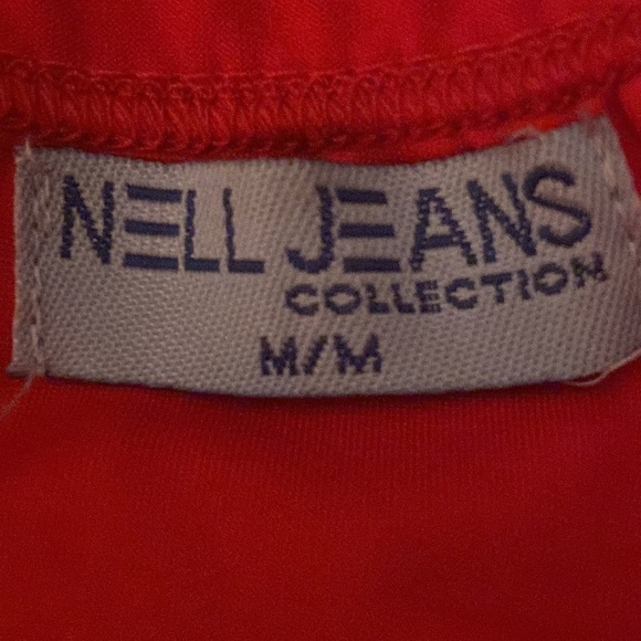 Red embellished sequins red pencil skirt size M - Picture 10 of 10